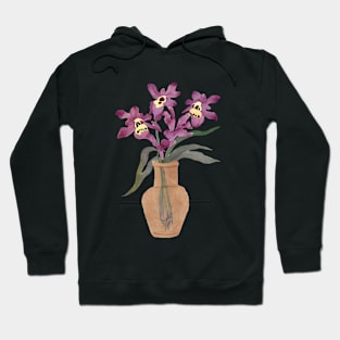 Cute Watercolor Western Australian Orchids Hoodie